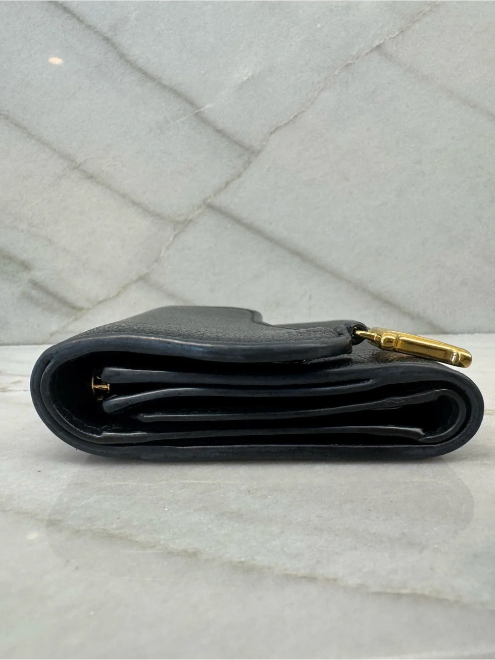 Christian Dior Lotus Saddle Trifold Compact Wallet